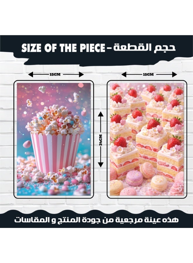 طقم 12 لوحة حائط ديكور فاخرة للمطبخ وغرف الطعام ورق كوشيه 300 جرام تصميمات عصرية لصور الأطعمة والمخبوزات والحلويات الملونة والشهية، مثالية لديكور المنزل والمطاعم والكافيهات الراقية جداً. - Image 3